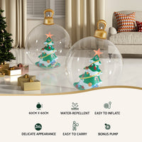 Jingle Jollys Christmas Inflatable Ball 60cm Tree Decoration Giant Bauble Clear