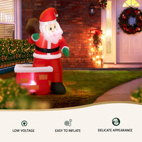 Jingle Jollys Christmas Inflatable Santa Illuminated Decorations