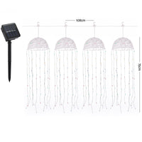 Jingle Jollys Christmas Lights Solar Jellyfish 4Pcs Garden Decorative Multi-Color