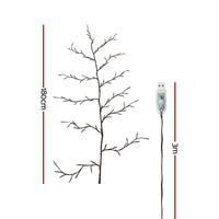 Jingle Jollys Christmas Willow Vine Lights Branch LED Fairy DIY Wall Decor 1.8m Warm White