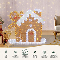 330 LED Christmas Lights Gingerbread Motif Fairy Light Decoration Jingle Jollys