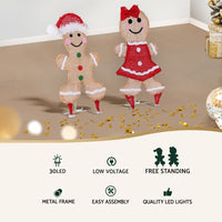 30 LED Christmas Lights Gingerbread Motif Fairy Light Decoration Jingle Jollys