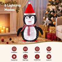 Jingle Jollys Christmas Penguin Light LED Christmas Decoration Pop Up Christmas Display 70cm