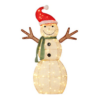 0.97M Christmas Lights Snowman 80 LED Decorations Jingle Jollys