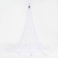 Jingle Jollys 2.5M Christmas Tree Lights Christmas Lights Tree Topper Waterfall Fairy Lights White