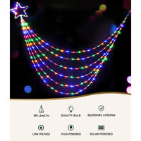 200 LED 3M Christmas Lights Solar String Fairy Light Jingle Jollys