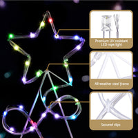 1.7M Christmas Tree 230 LED RGB Motif Lights Jingle Jollys