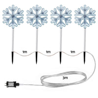 Jingle Jollys 4 Pack Christmas Lights Path Lights Garden Decoration Outdoor Pathway Lighting