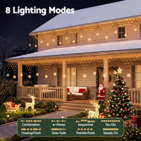 Jingle Jollys Christmas Lights Solar Fairy Lights Warm White Christmas Decorations 4m