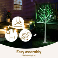 1.7M Christmas Tree 120 RGB LED Lights Jingle Jollys