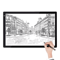 A2 LED Light Box Tracing Board Art Design Stencil Tattoo Copy Drawing Pad Home & Garden Kings Warehouse 