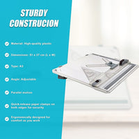 A3 Drawing Board Table with Parallel Motion and Adjustable Angle Drafting Home & Garden Kings Warehouse 