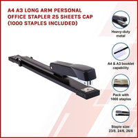 A4 A3 Long Arm Personal Office Stapler 25 sheets CAP (1000 staples included) Home & Garden Kings Warehouse 