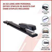 A4 A3 Long Arm Personal Office Stapler 25 sheets CAP (1000 staples included) Kings Warehouse 