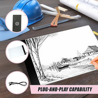 A4 LED Light Box Tracing Board Art Design Stencil Tattoo Copy Drawing Pad Baby & Kids Kings Warehouse 