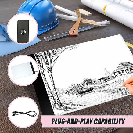 A4 LED Light Box Tracing Board Art Design Stencil Tattoo Copy Drawing Pad Baby & Kids Kings Warehouse 
