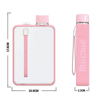 A5 Flat Water Bottle Portable Travel Mug BPA Free Water Bottle (Grey) Home & Garden Kings Warehouse 