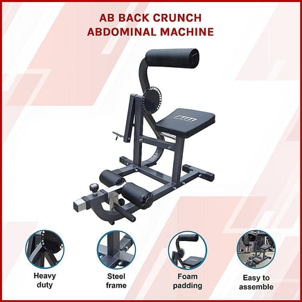 Ab Back Crunch Abdominal Machine Sports & Fitness Kings Warehouse 