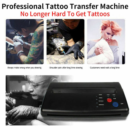 ABS Tattoo Transfer Copier Printer Machine Thermal Stencil Paper Body Art Maker Gift & Novelty Kings Warehouse 