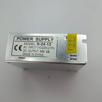 AC 110-240V TO DC 12V/24V 12V 2A 24W Transformer Regulated Power Supply Kings Warehouse 