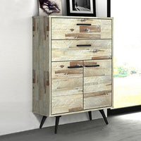 Acacia 4 Drawers Tallboy Storage Cabinet Wood Furniture Kings Warehouse 