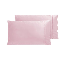Accessorize 300TC Deluxe Essentials Satin Standard Pillowcases Blush Home & Garden Kings Warehouse 