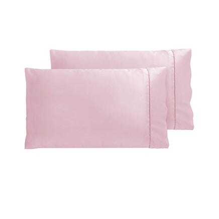 Accessorize 300TC Deluxe Essentials Satin Standard Pillowcases Blush Home & Garden Kings Warehouse 