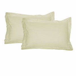 Accessorize 325TC Pair of Tailored Standard Pillowcases Ecru Home & Garden Kings Warehouse 
