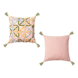 Accessorize Adena Blush Filled Square Cushion Home & Garden Kings Warehouse 