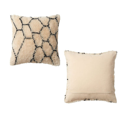 Accessorize Alba Natural Black Filled Square Cushion Home & Garden Kings Warehouse 