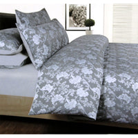 Accessorize Annabelle Grey Jacquard Quilt Cover Set Double Home & Garden Kings Warehouse 
