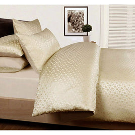 Accessorize Bouquet Cream Jacquard Quilt Cover Set Double Home & Garden Kings Warehouse 