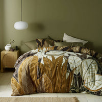 Accessorize Bronte Washed Cotton Printed Quilt Cover Set Queen Home & Garden Kings Warehouse 