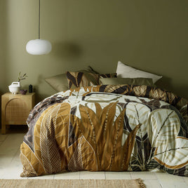 Accessorize Bronte Washed Cotton Printed Quilt Cover Set Queen Home & Garden Kings Warehouse 