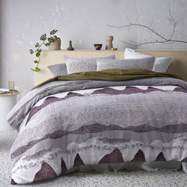 Accessorize Bulla Burgundy Quilt Cover Set Queen Home & Garden Kings Warehouse 