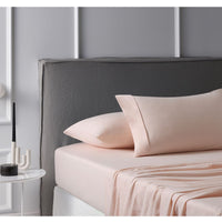 Accessorize Cotton Flannelette Sheet Set Blush King Home & Garden Kings Warehouse 