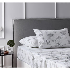 Accessorize Cotton Flannelette Sheet Set Sylvan Rose Single Home & Garden Kings Warehouse 