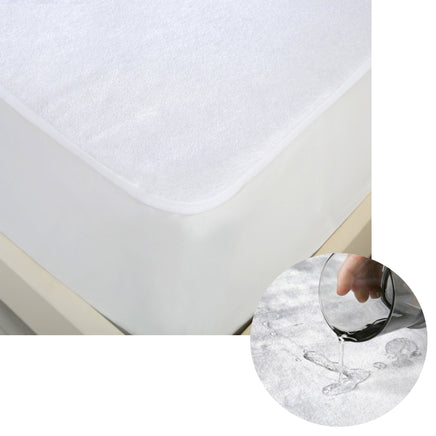 Accessorize Cotton Top Waterproof Mattress Protector Single Home & Garden Kings Warehouse 