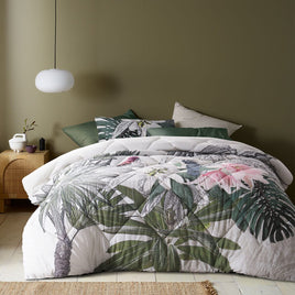 Accessorize Curiosity Washed Cotton Printed 3 Piece Comforter Set Queen Home & Garden Kings Warehouse 