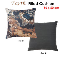 Accessorize Earth Filled Cushion 50 x 50 cm Home & Garden Kings Warehouse 
