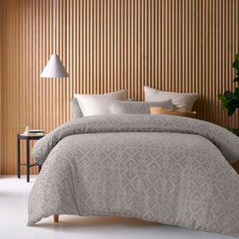 Accessorize Gregory Jacquard Quilt Cover Set Queen Home & Garden Kings Warehouse 