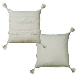 Accessorize Indra Cotton Cover Filled Cushion - Grey Home & Garden Kings Warehouse 