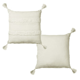 Accessorize Indra Cotton Cover Filled Cushion - Off White Home & Garden Kings Warehouse 