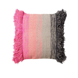 Accessorize Layne Black Dark Pink Filled Square Cushion Home & Garden Kings Warehouse 