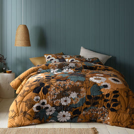 Accessorize Markle Washed Cotton Printed 3 Piece Comforter Set Queen Home & Garden Kings Warehouse 