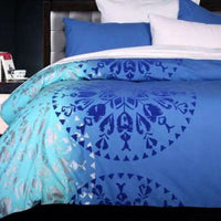 Accessorize Navajo Blue Quilt Cover Set Single Home & Garden Kings Warehouse 