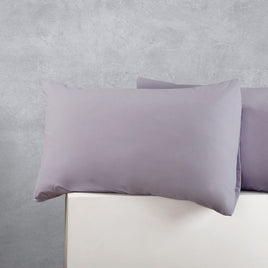 Accessorize Pair of Cotton Polyester Standard Pillowcases Silver Home & Garden Kings Warehouse 