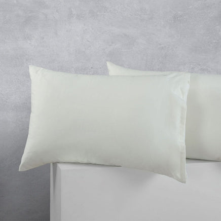 Accessorize Pair of Cotton Polyester Standard Pillowcases Stone Home & Garden Kings Warehouse 