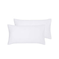 Accessorize Pair of White Hotel Deluxe Cotton King Pillowcases 50cm x 90cm Home & Garden Kings Warehouse 