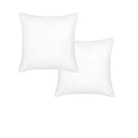 Accessorize Pair of White Piped Hotel Deluxe Cotton European Pillowcases Home & Garden Kings Warehouse 
